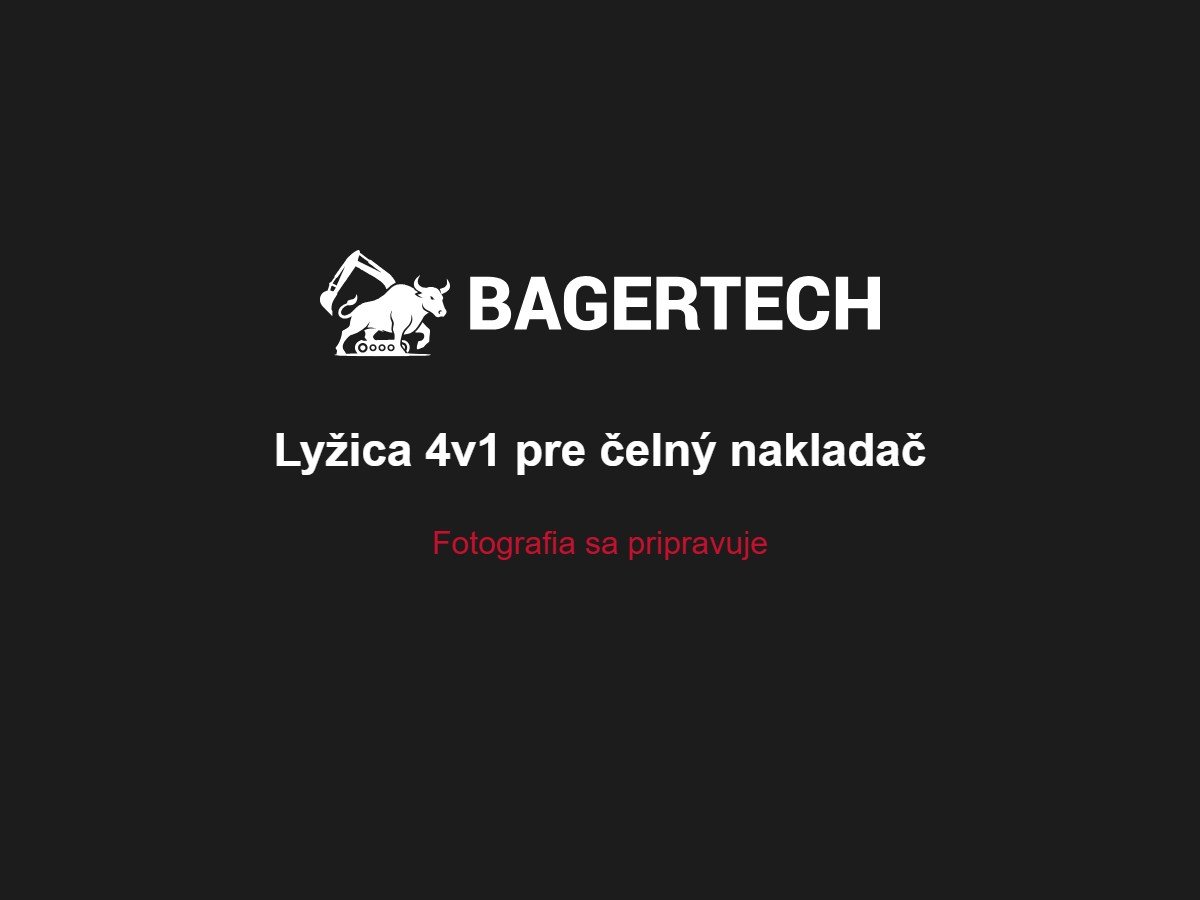 Lyžica 4v1 pre čelný nakladač