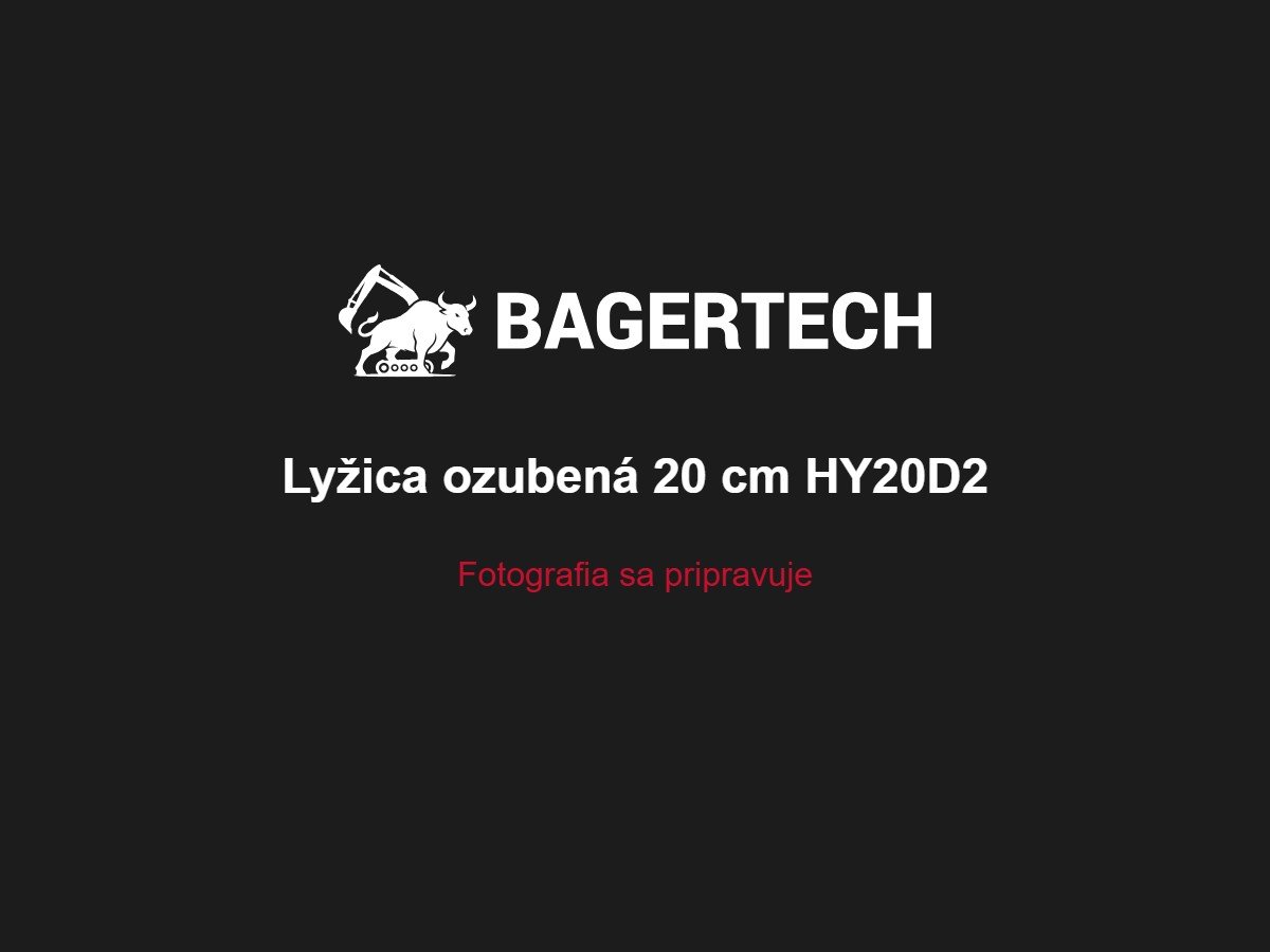 Lyžica ozubená 20 cm HY20D2