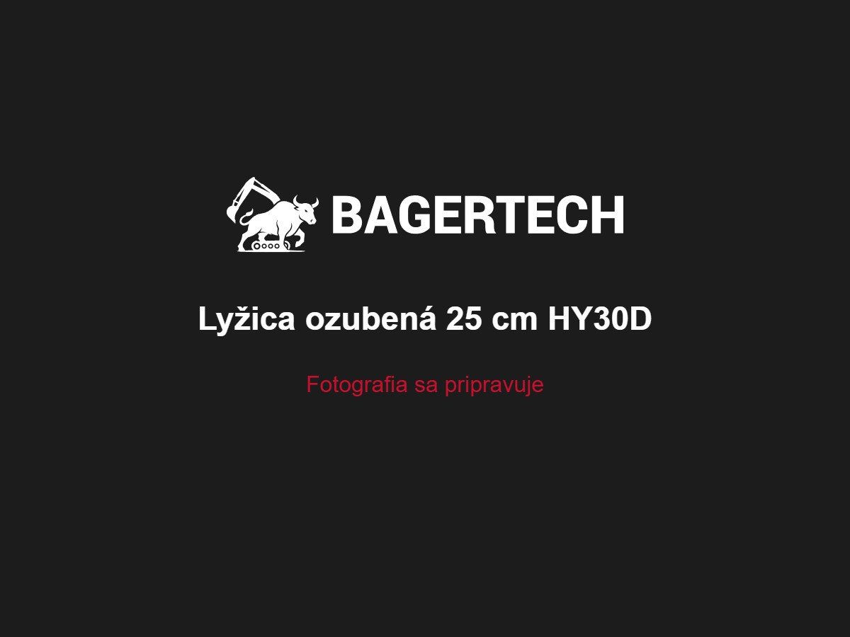 Lyžica ozubená 25 cm HY30D